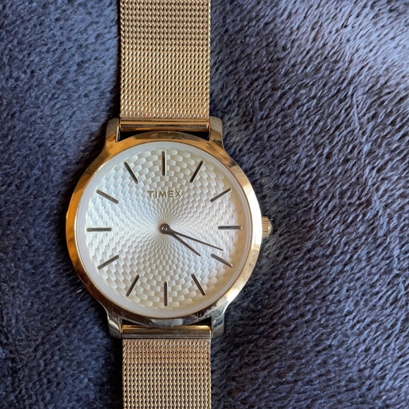 Gold Timex watch π stainless steel - Picture 5 of 8